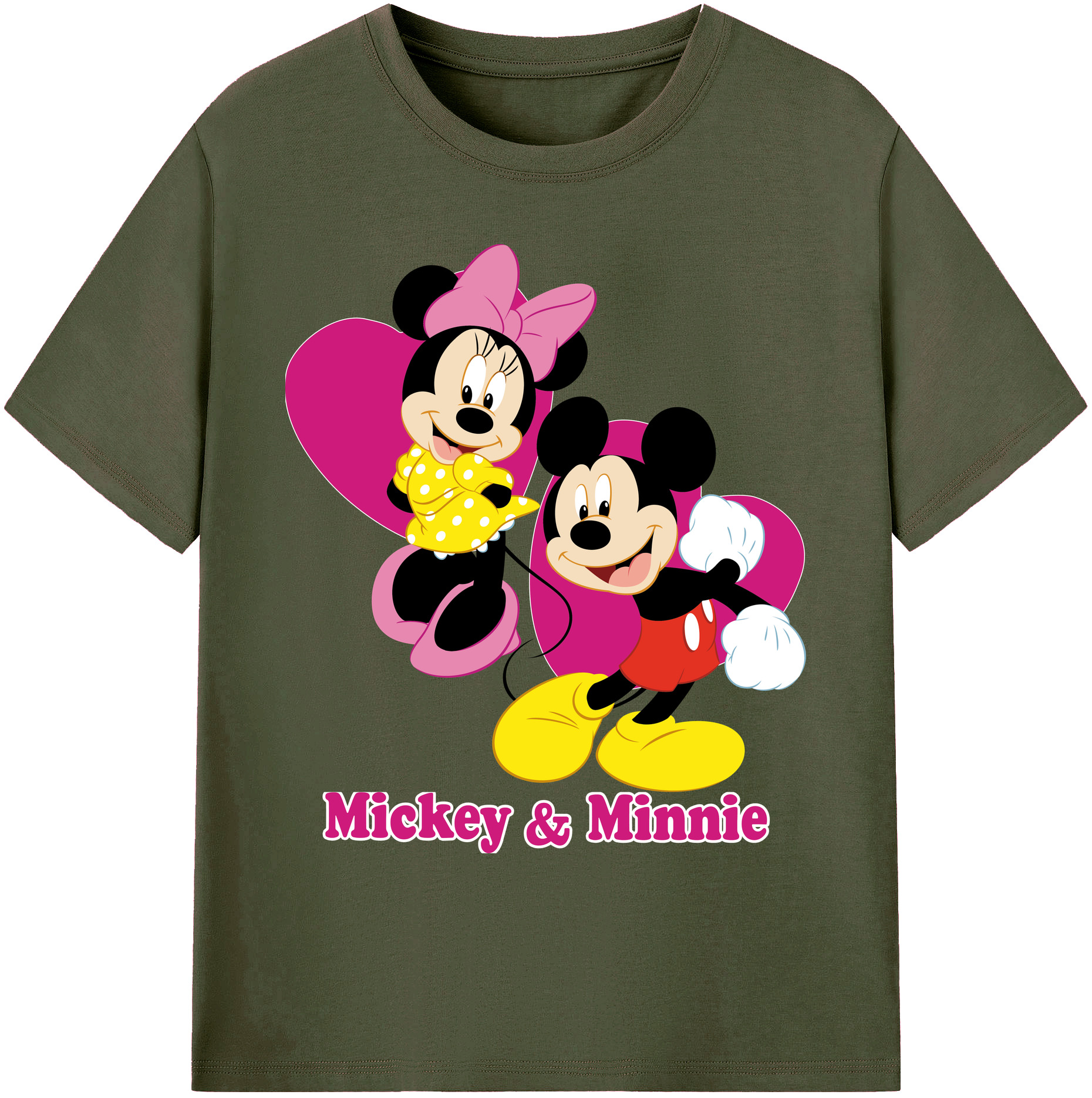 ミッキーマウス Mickey Mouse 綿100％ メンズ半袖Tシャツ｜肌触りやわらか＆通気性